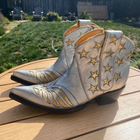 Jessie Western Silver Star Booties - Picture 2 of 6